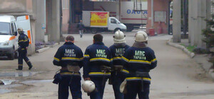 В Запорожье горел цех 