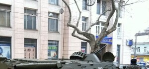 Фотофакт: по центру Одессы проехал БТР