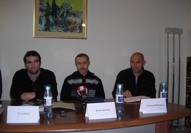Слева направо: Петр Бойко, Виктор Емец, Александр Шкаликов. Фото: Сергей Светличный.