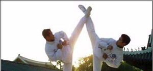 Тхэквондисты оспаривали награды в холодном зале манежа 