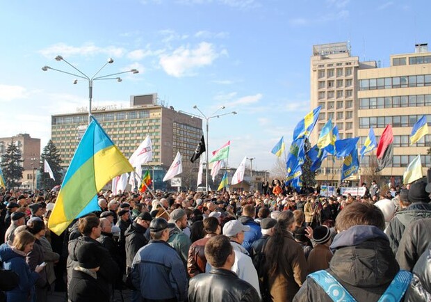 Горожане вышли на митинг. Фото - zabor.zp.ua