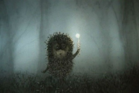 Кадр из мультфильма "Ежик в тумане"