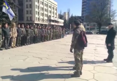 Новость - События - Фотофакт: на митинг к обладминистрации пришли военные