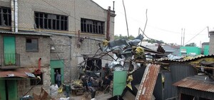 Снаряд попал на кузницу 