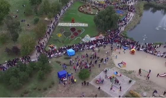 Новость - События - Смотри видео: празднование Дня города в Запорожье с высоты птичьего полета