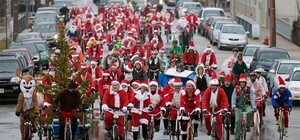 Ищи костюм и присоединяйся: Деды Морозы прокатятся по Харькову на велосипедах