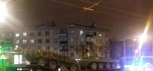 Автобус против БТРов: в Харькове ночью произошло ДТП