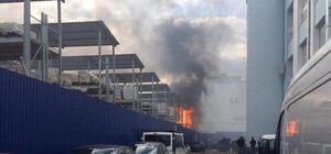 Відеофакт: у Львові спалахнув 