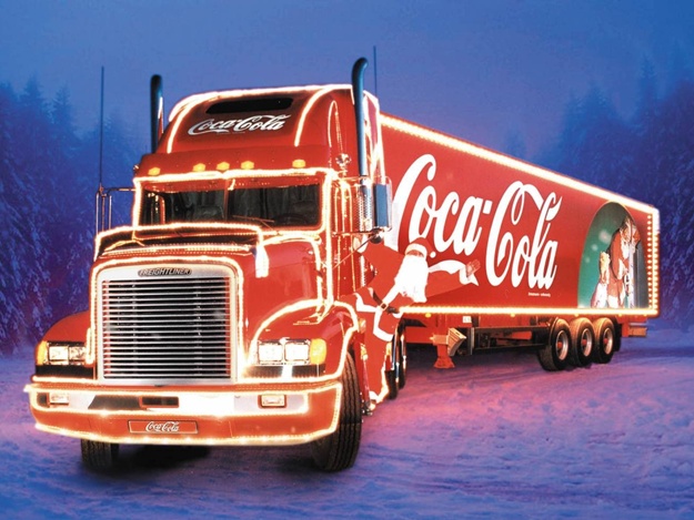 Новость - События - Свято наближається: в Запорожье приехал праздничный грузовик Coca-Cola