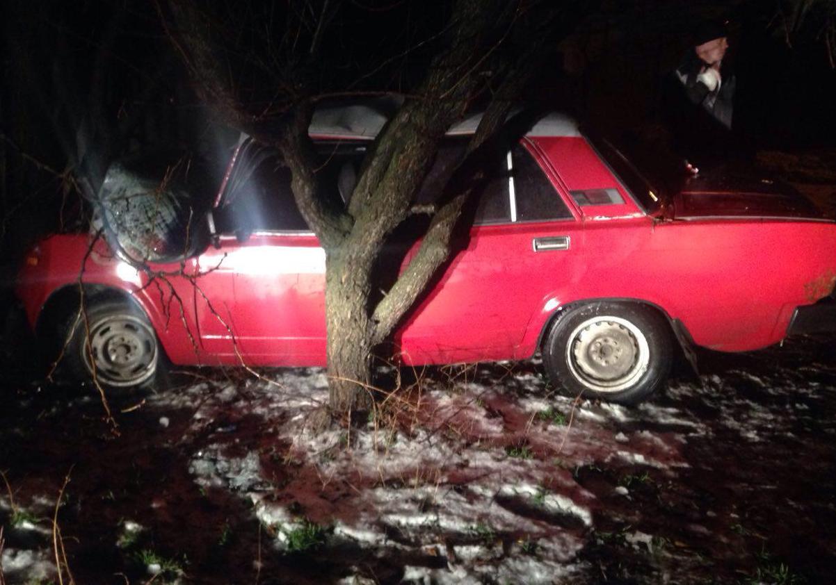 Новость - События - Устроил погоню и попал в ДТП: в Запорожье пьяный водитель врезался в дерево