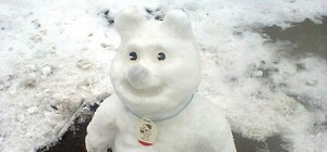 Полюбуйся: каких необычных снеговиков слепили днепряне