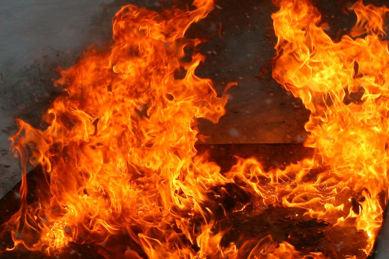 В Вознесеновском районе загорелся киоск. 