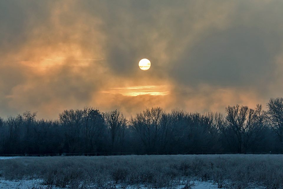 Фото зимней Хортицы. Автор: Юрий Батаев