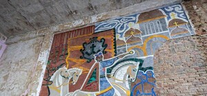 На Речном вокзале анимировали фрески с помощью дополненной реальности