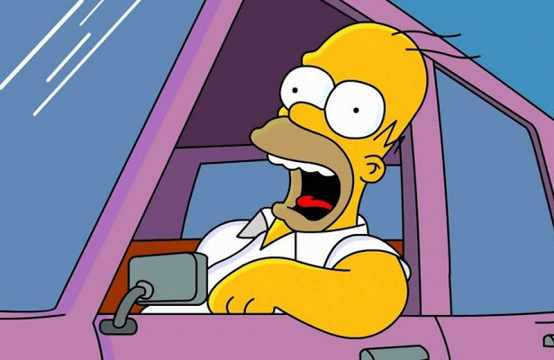 Пьяный подросток ездил на чужой машине / Simpsons 