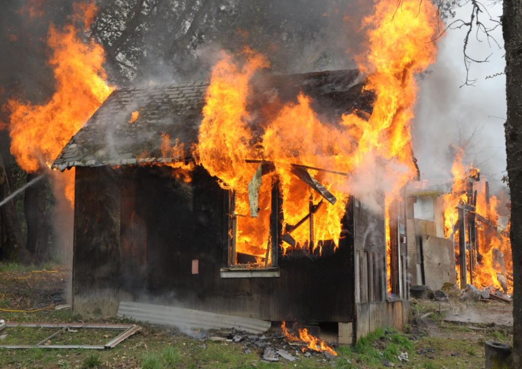 Под Запорожьем старушка сгорела в собственном доме. Фото: kdrv
