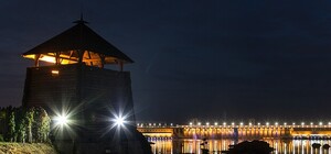 Полюбуйся: как ночью выглядит Запорожская Сечь (фото)