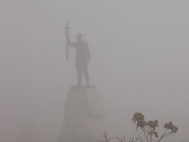 Туман в Запорожье. Фото: Типичное Запорожье