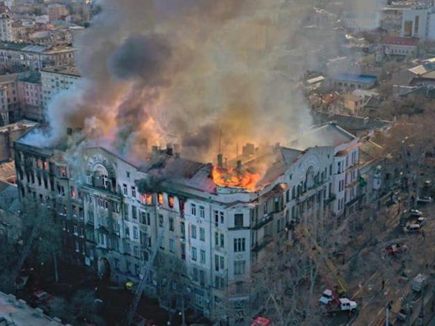 Пожар в Одессе / Фото: 048.ua