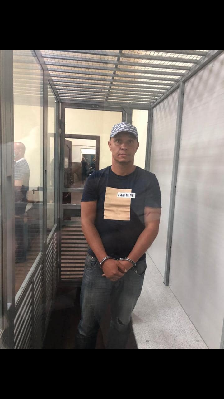 Задержанный злоумышленник / фото: fb Антон Геращенко