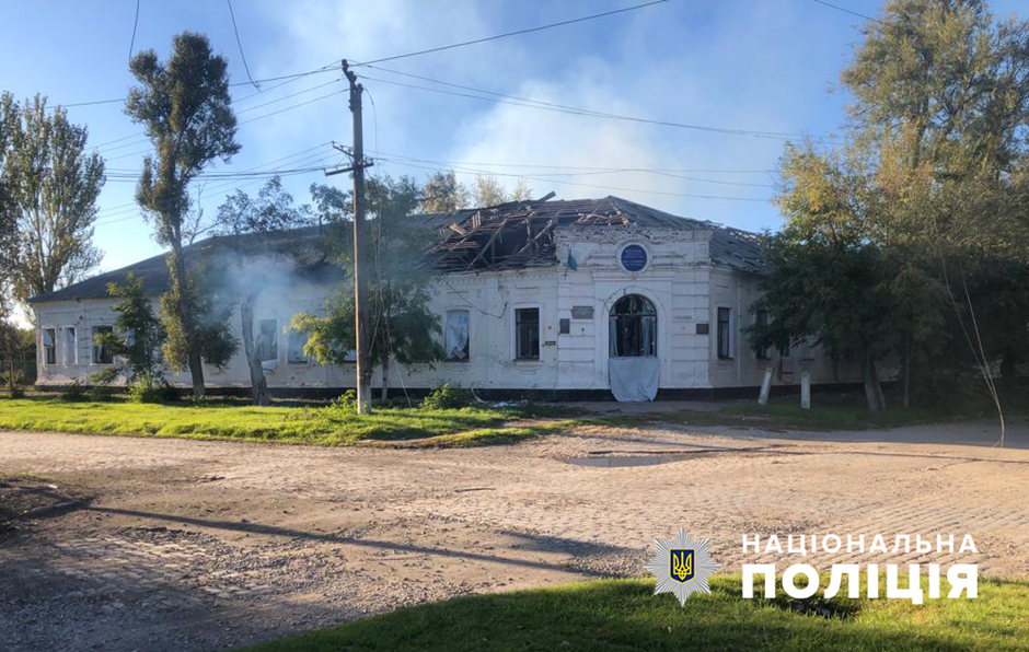 Полиция показала последствия вражеских обстрелов Запорожской области за сутки - || фото: zp.npu.gov.ua