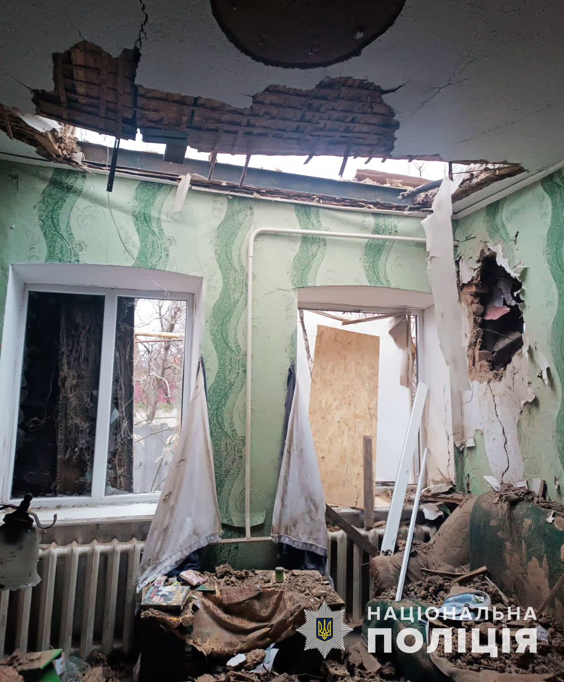 Результат ворожого обстрілу в Запорізькій області -