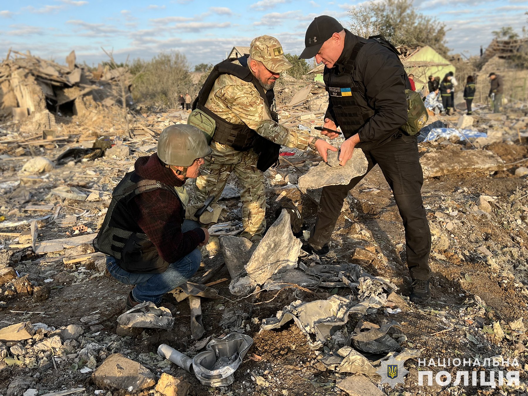 Последствия ракетных ударов по Запорожью -