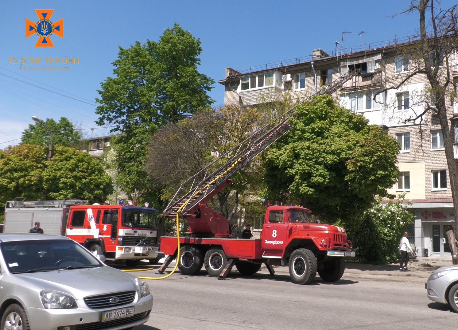 Пожар в Запорожье &ndash;