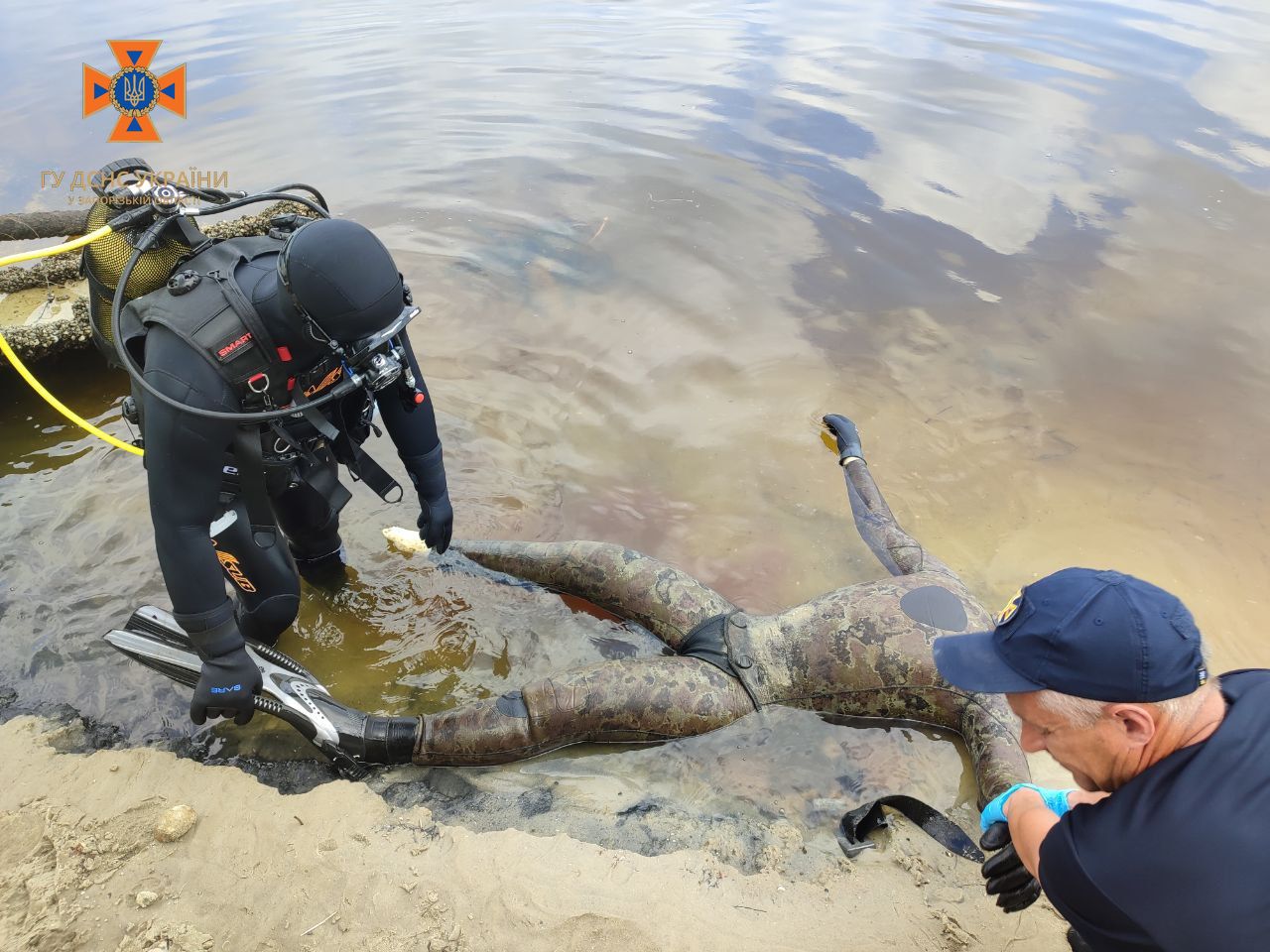 В Запорожском районе в воде погиб дайвер - || фото: zp.dsns.gov.ua