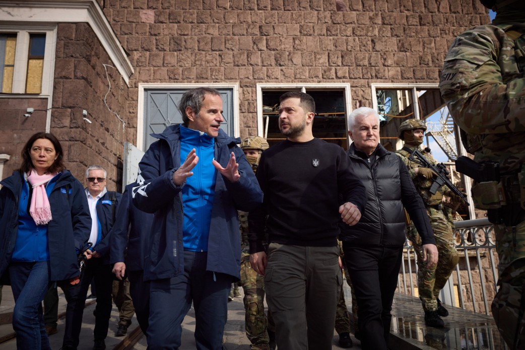 Последствия ракетных атак по ДнепроГЭСу -