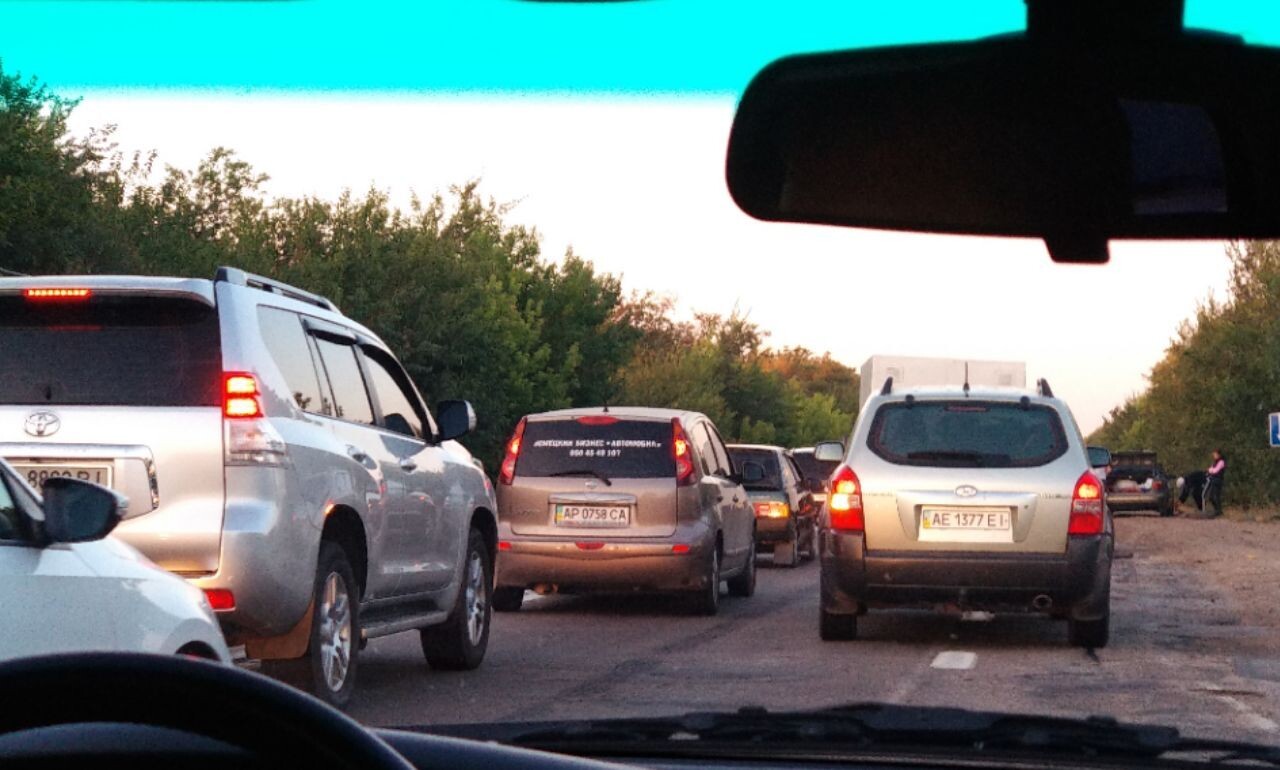 Вот такие пробки обычно на трассах