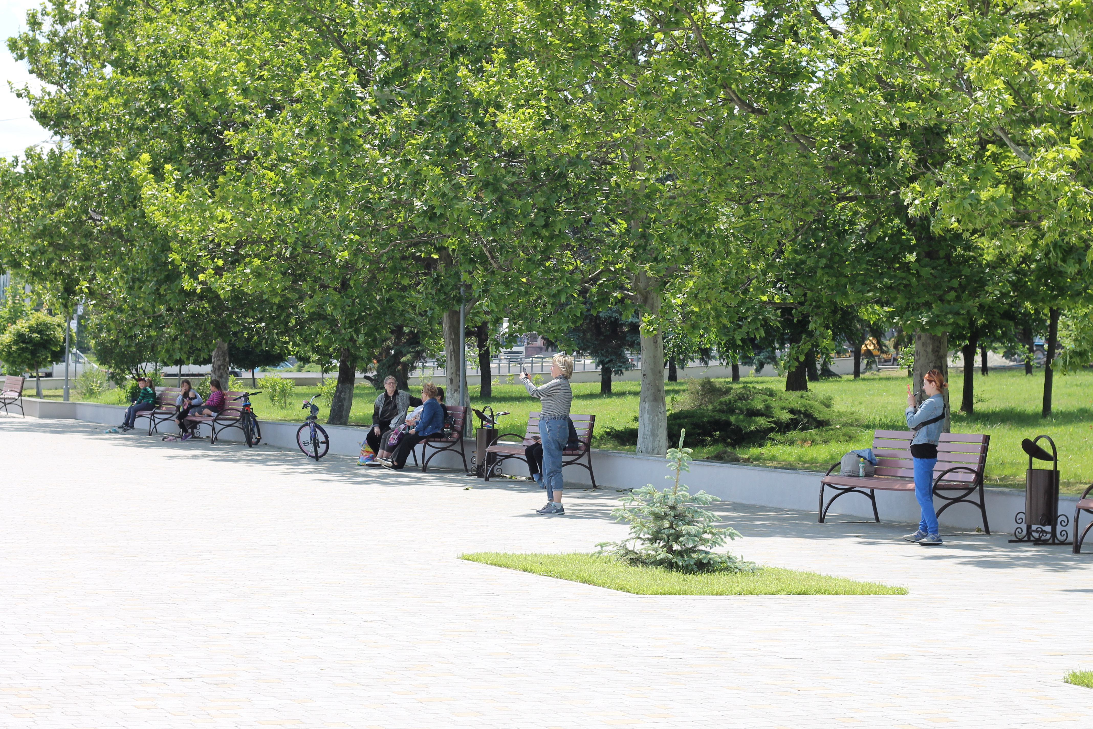 На новом пляже уже устраивают фотосессии