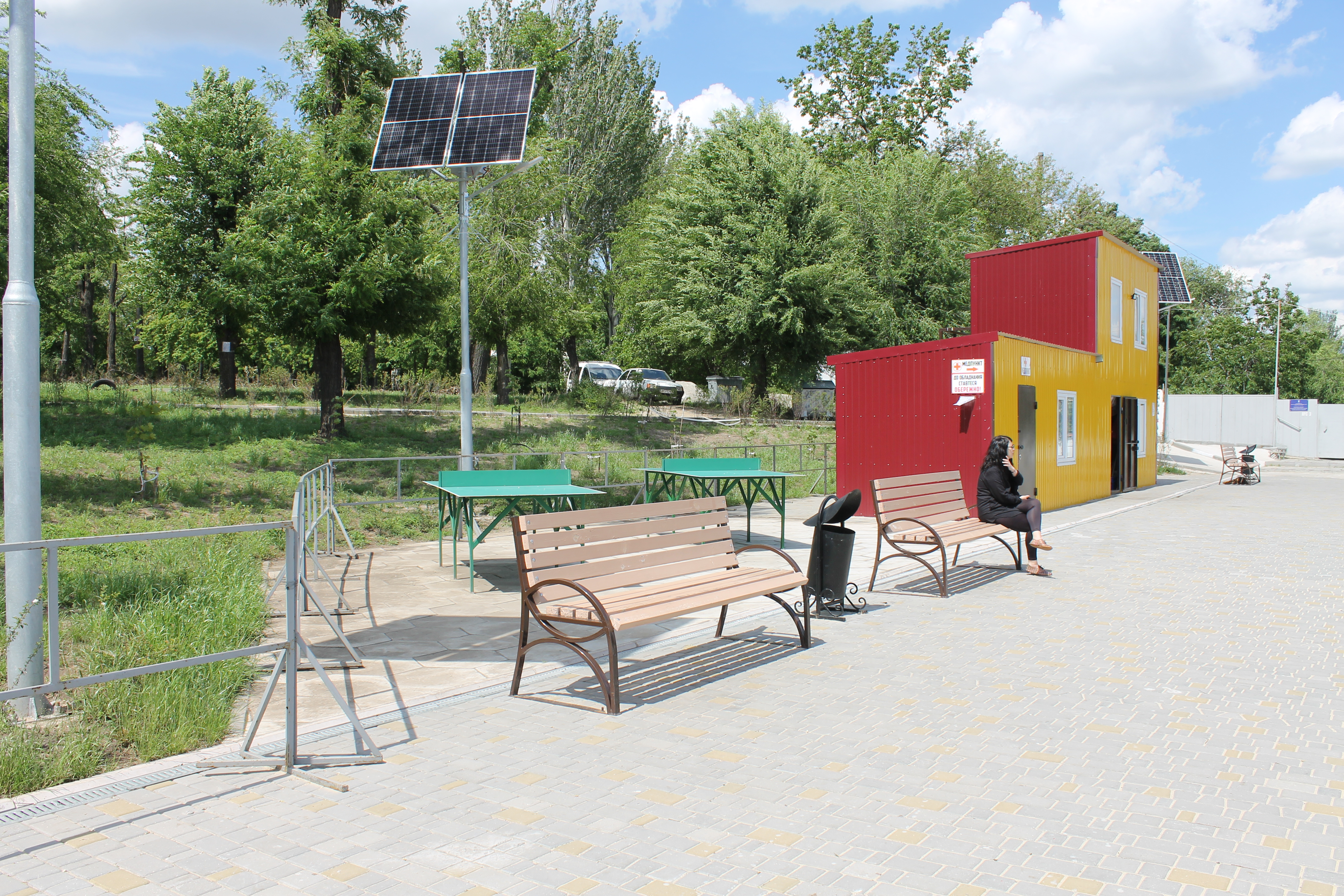 Теннисные столы, тренажеры, медпункт – все на месте