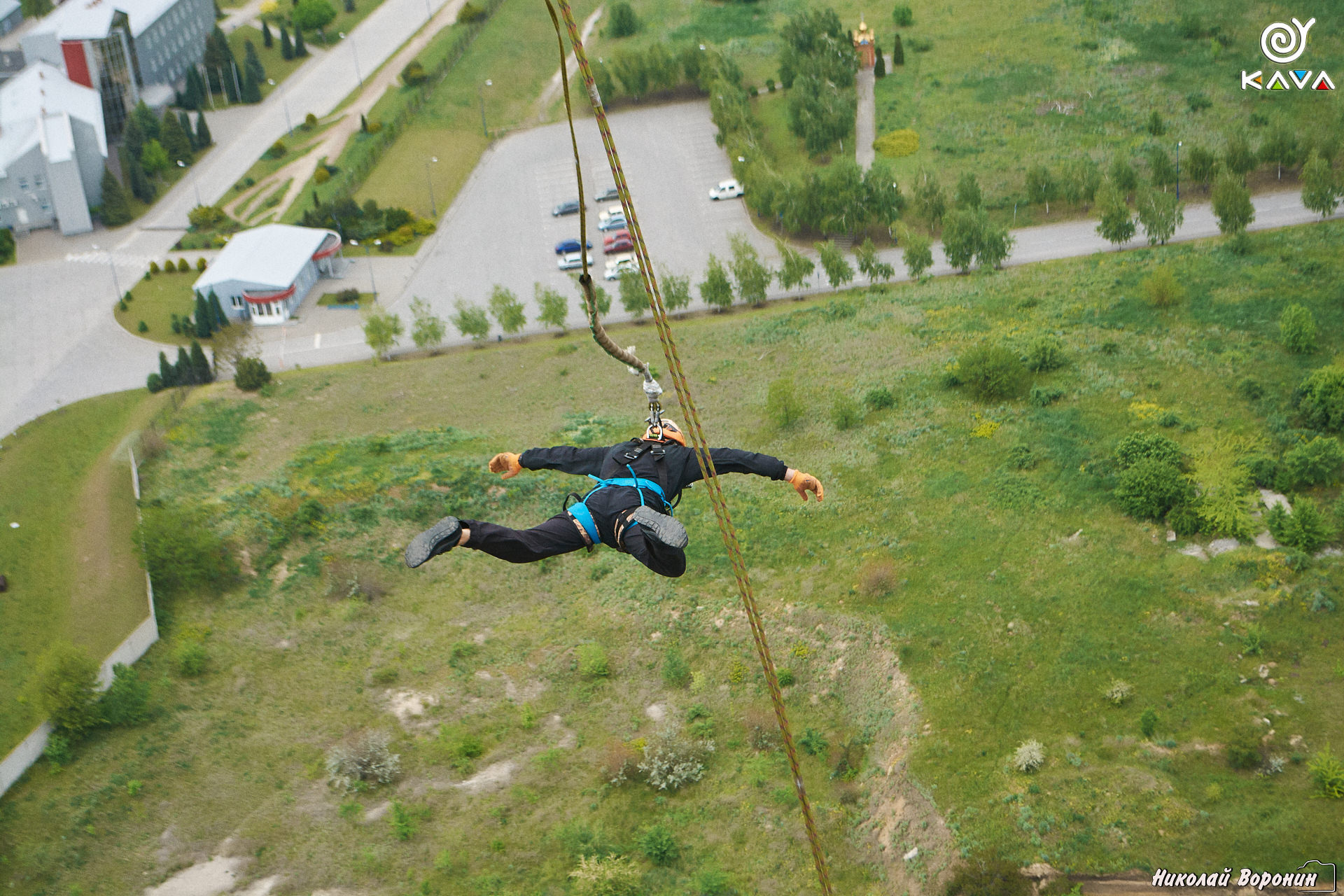 Прыжки с веревкой с трубы 126 метров  фото 2 1