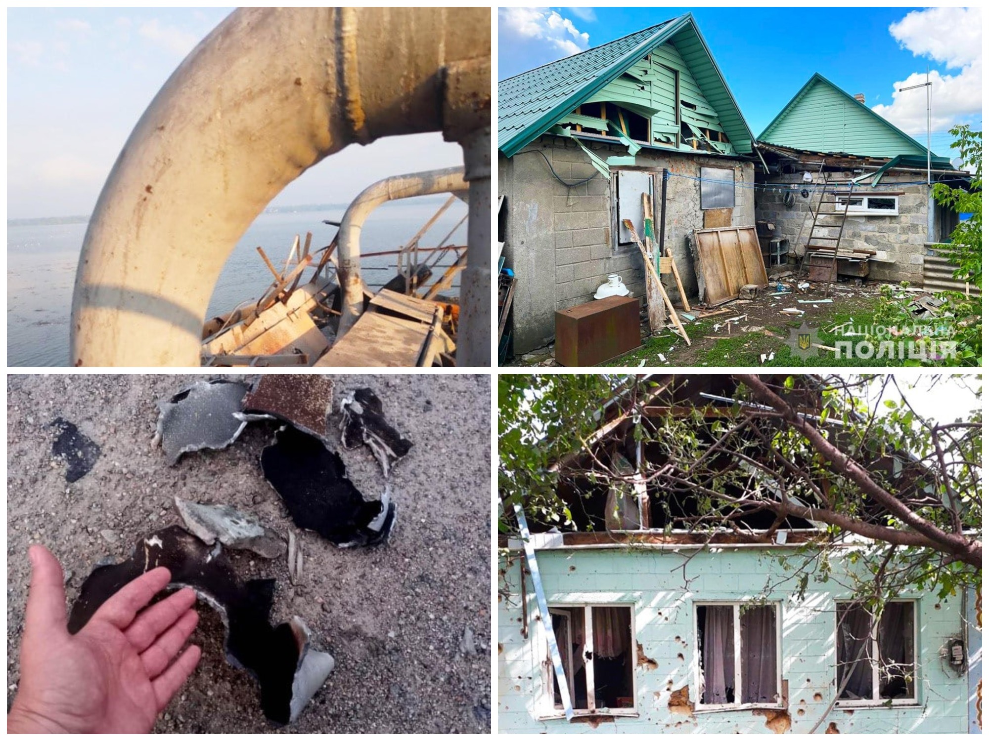 фото наслідків ракетних ударів по Запоріжжю та області