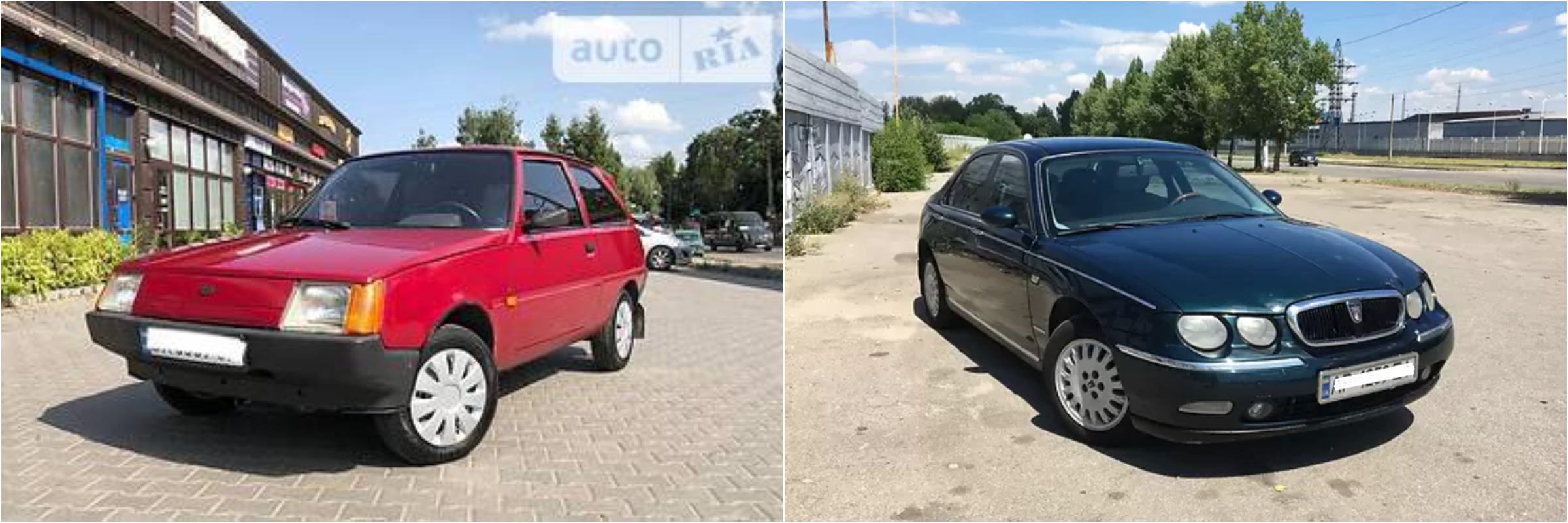 Иллюстрация, как выглядят авто Валерия Прозапаса (цвета могут не совпадать)