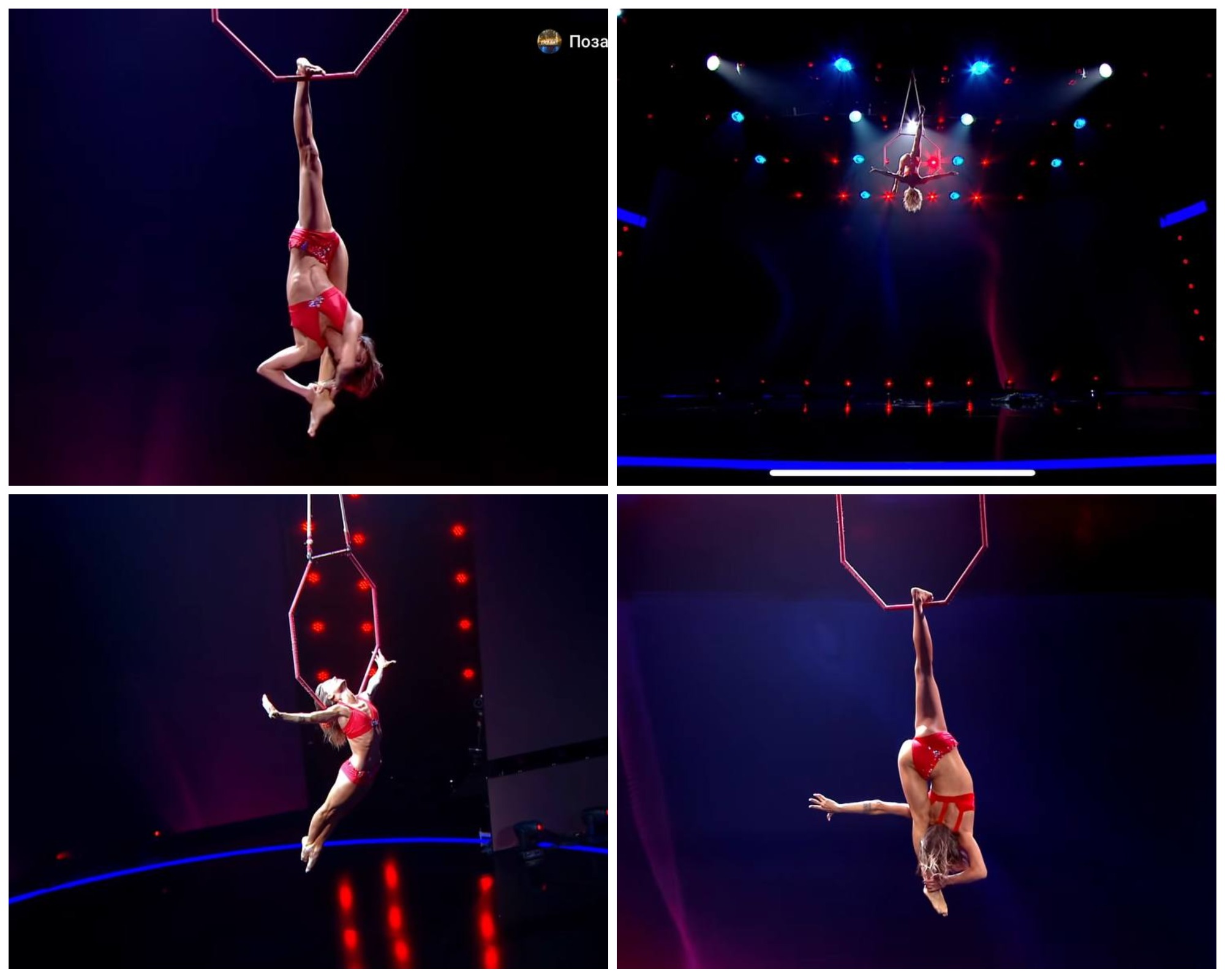 Невероятные трюки девушки / фото: программа "Україна має талант" на СТБ