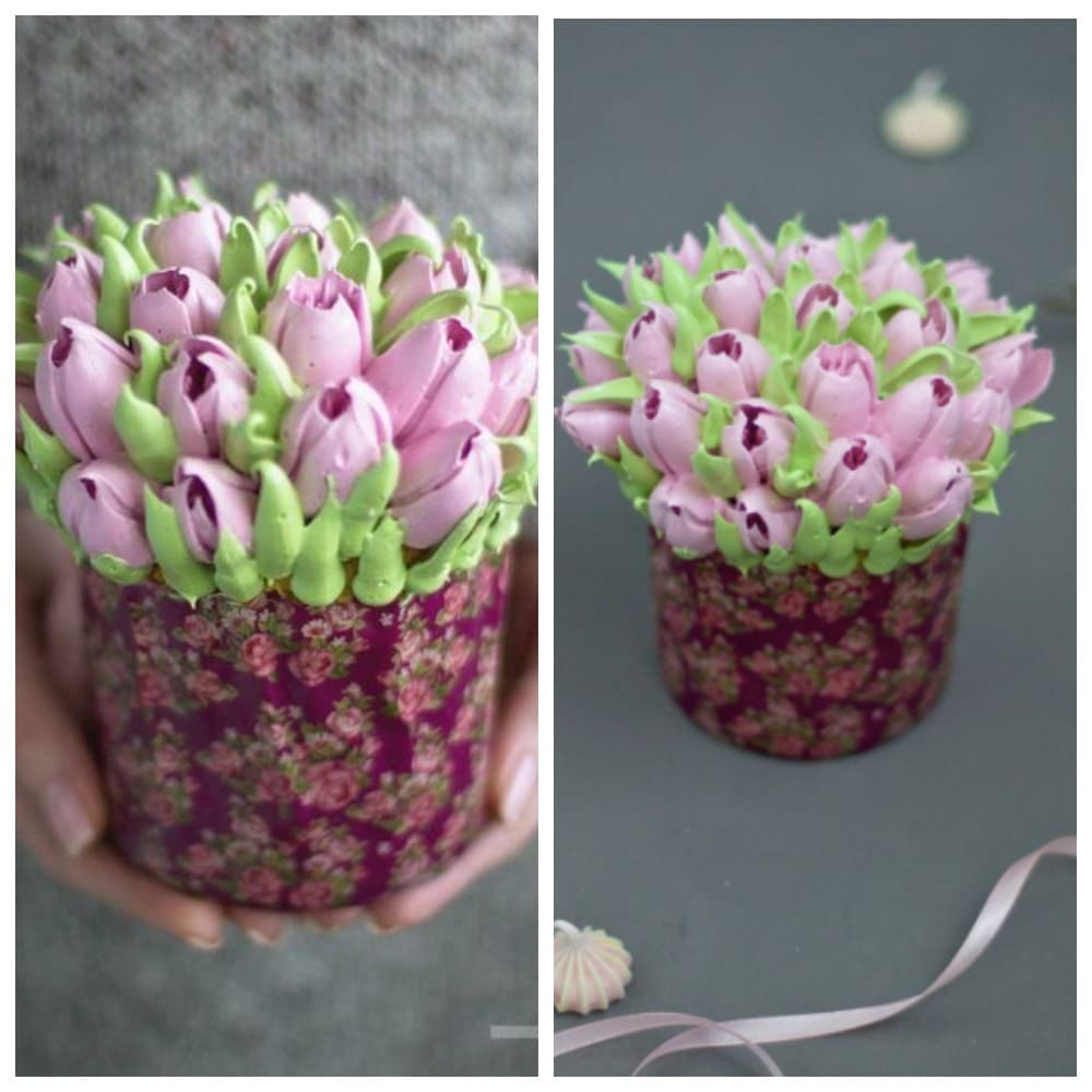 Кулич-букет от DashCake / @dash__cake