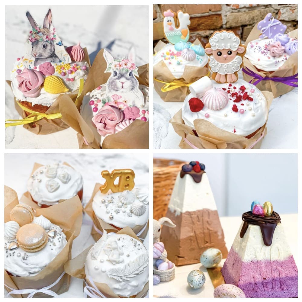 Паски с зайками и барашками от Z.Cake / @zcake.zp