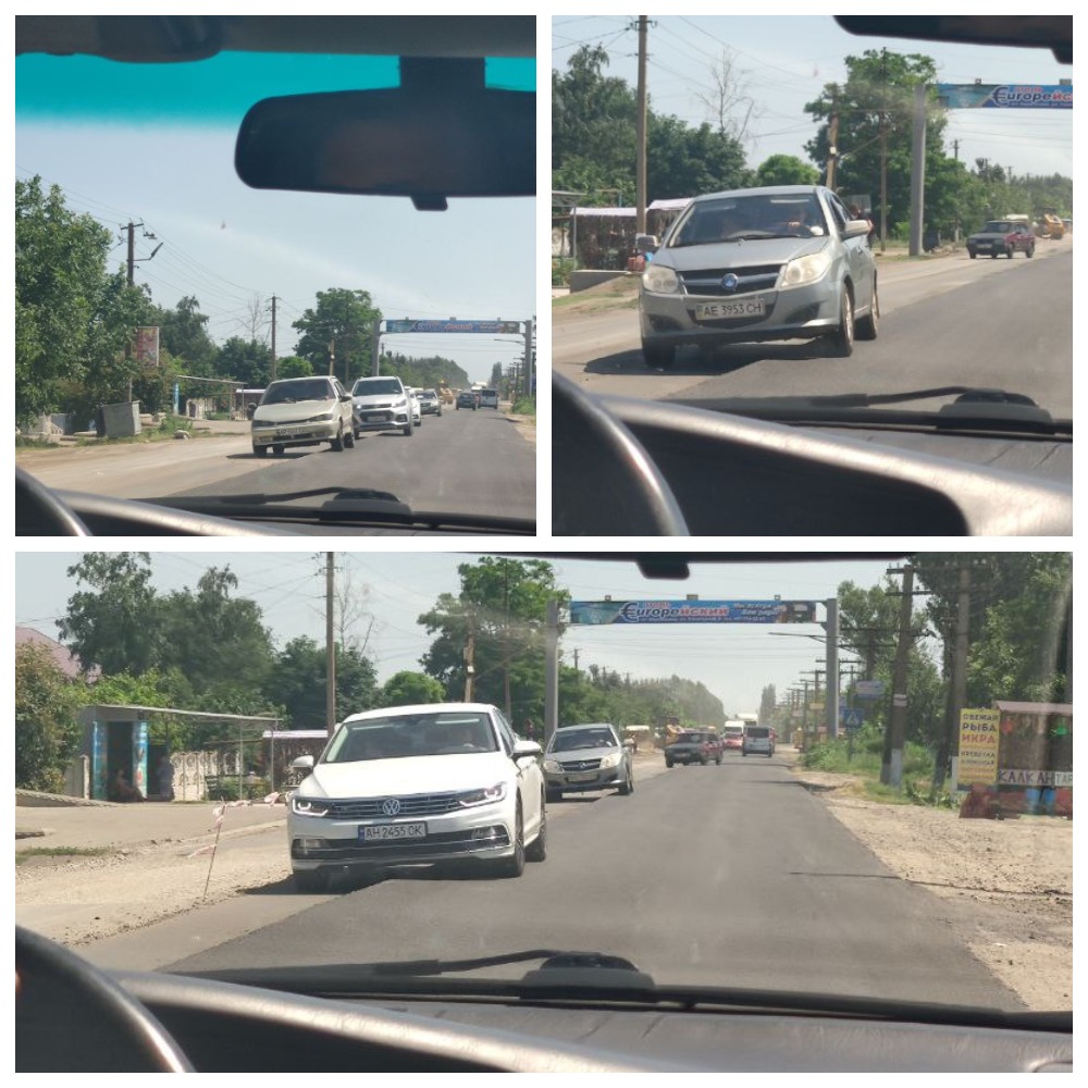 Неприятный момент на трассе из Кирилловки / фото: Анна Покровская