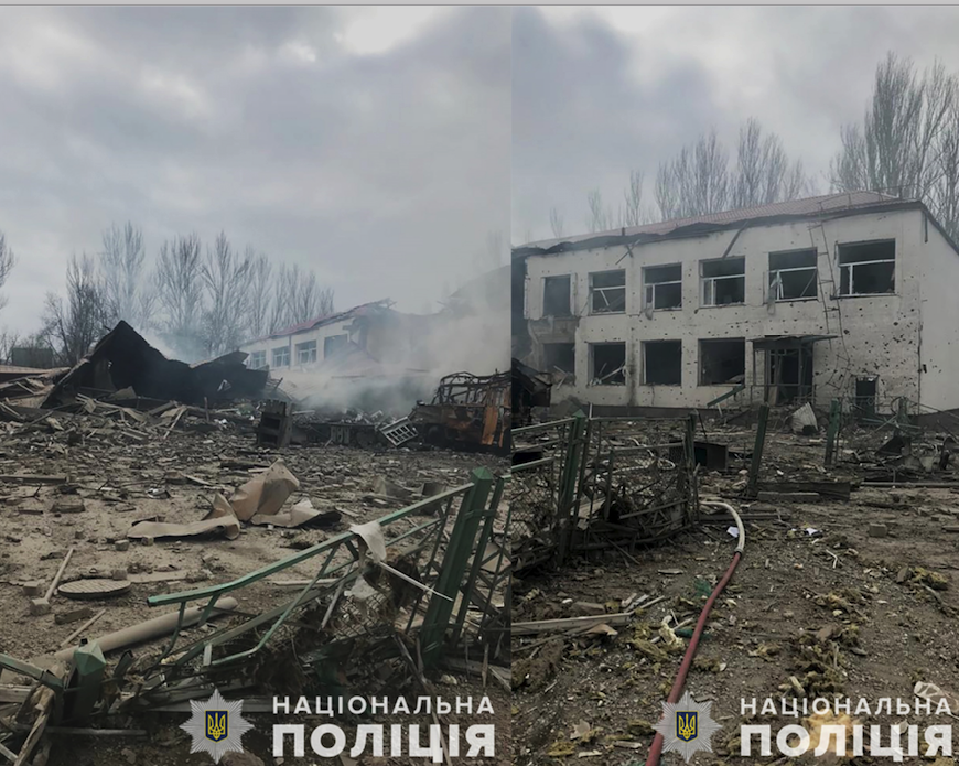 Последствия ударов - || фото: zp.npu.gov.ua