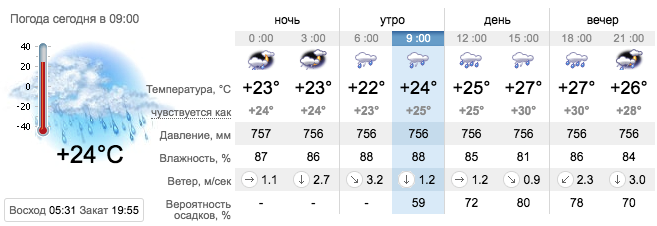 Погода в Кирилловке на 11 августа. sinoptik.ua