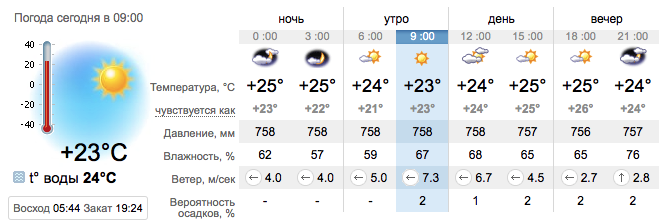 Погода в Бердянске на 26 августа. sinoptik.ua
