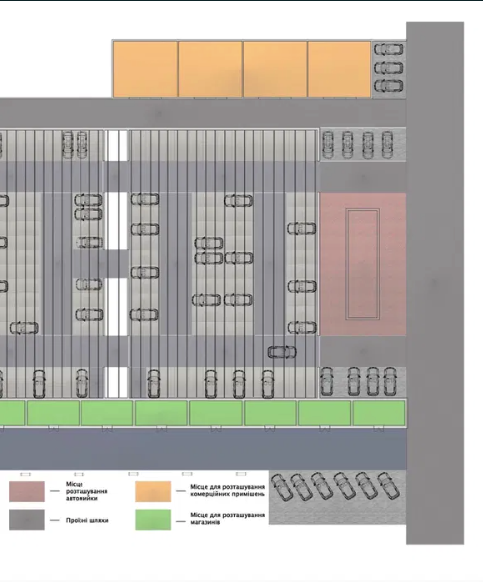 План нового паркинга по ТРК.