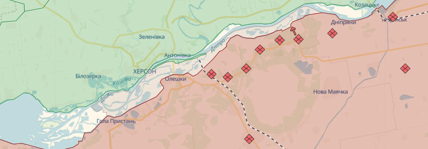 Карта боевых действий. || фото: deepstatemap