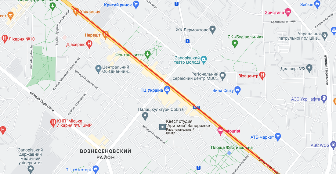У центрі Запоріжжя перекрили кілька вулиць: мапа фото 2 1