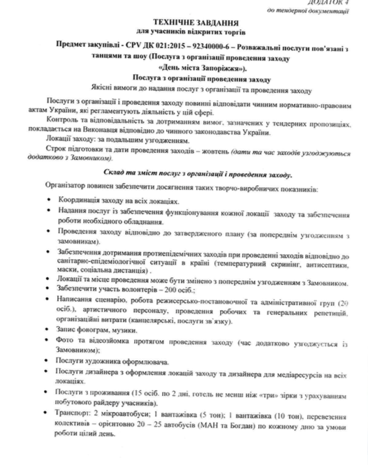 Объявили тендер: кто выступит в Запорожье на День города фото 1