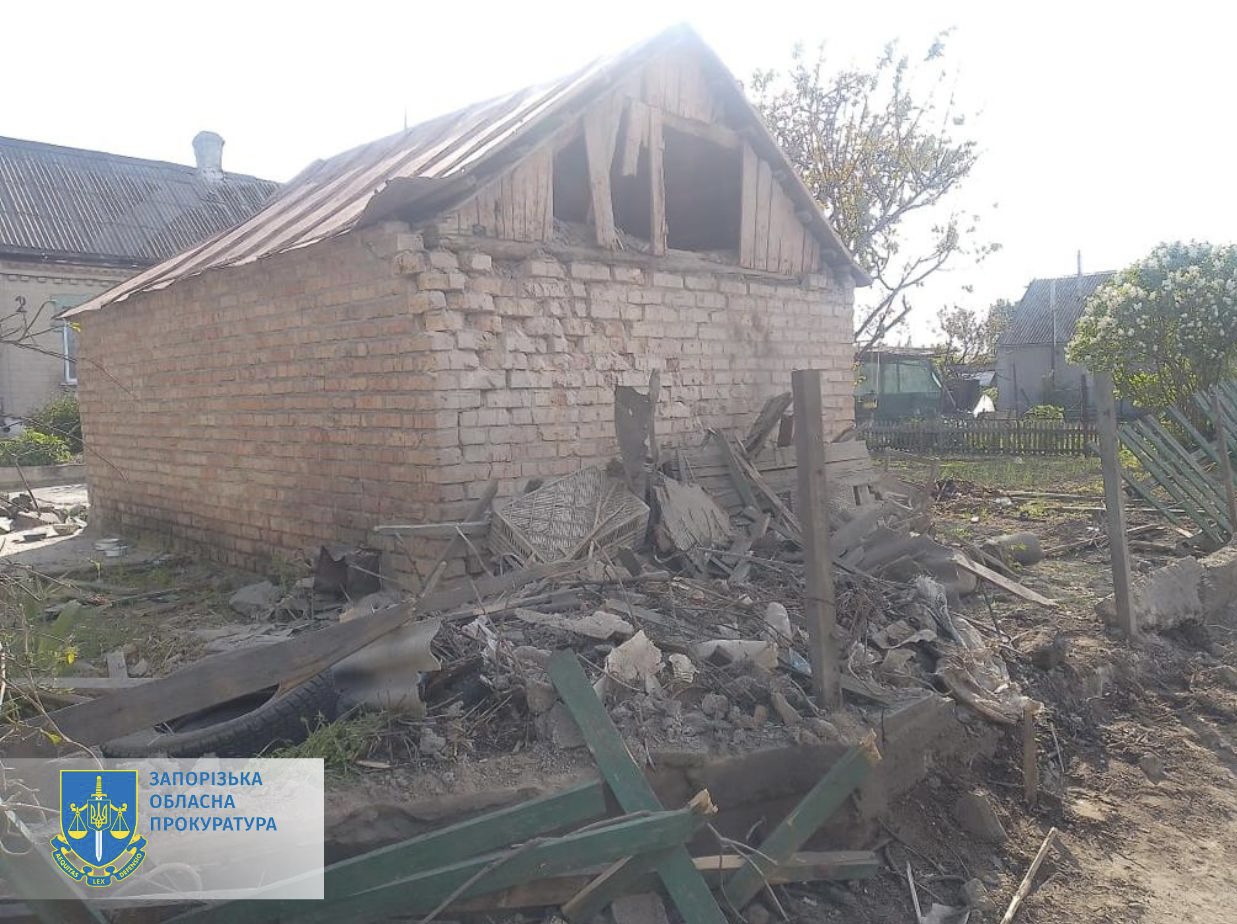 Наслідки обстрілу Малокатеринівки -