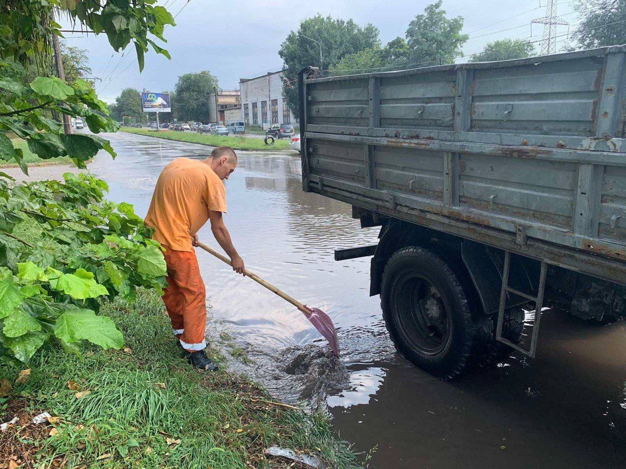 Наслідки зливи у Запоріжжі -
