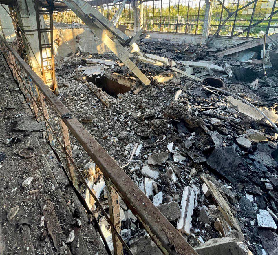 Разрушен инфраструктурный объект возле Запорожья